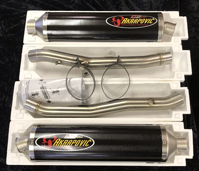 2006-2007 Kawasaki ZX14 Akrapovic Racing Slip-on Exhaust ...