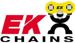 EK Chain (3D 520Z X 150 CHRM) Premium Motorcycle Chain 3D 520Z X 150 Link - Chrome