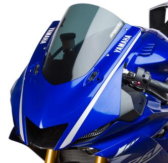 Hotbodies Racing Yamaha YZF-R6 (2017-2021) SS Windscreen/Windshield (Stock Replacement) - Dark Smoke (81701-1603)