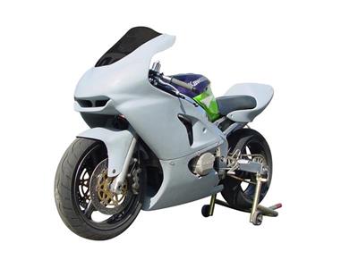 Hotbodies Racing: Kawasaki ZX6R (1998-2002) Fiberglass Race Bodywork Set (UP, LW, TS, FF) - (K026R-RSET)