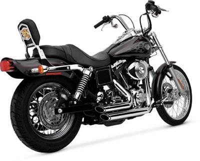 Vance & Hines (17213) Shortshots Staggered Exhaust System | Chrome | for 1991-2005 Harley Davidson FXD