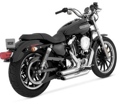 Vance & Hines (17219) Shortshots Staggered Exhaust System | Chrome | for 2004-2013 Harley Davidson XL