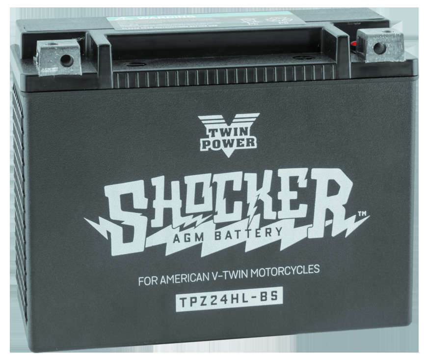 Twin Power (TPZ24HL-BS) V-Twin Electrical Shocker® Batteries