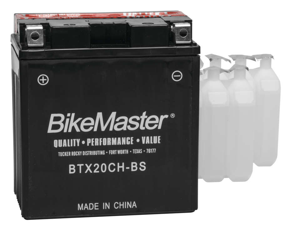 Bikemaster (HTX20CH-BS) Maintanance Free Btx20Ch-Bs Bikemstr Battery BLK